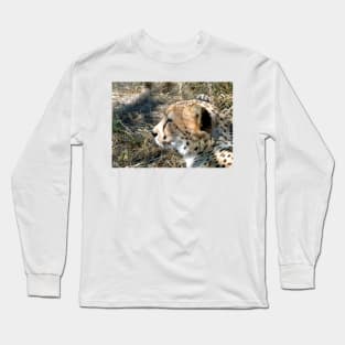 Cheetah portrait, up close and personal Long Sleeve T-Shirt